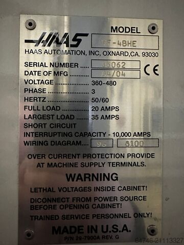مركز تشغيل رأسي HAAS VF-4 BHE   40 ATC