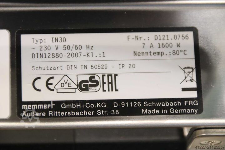 インキュベーター・ラボオーブン Memmert IN30  +5 °C bis +80 °C