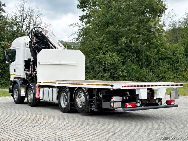 Auto-dizalica montirana na kamionu SCANIA R 580 * PLATFORM 8,40m * FASSI F660 + FUNK * 8x4