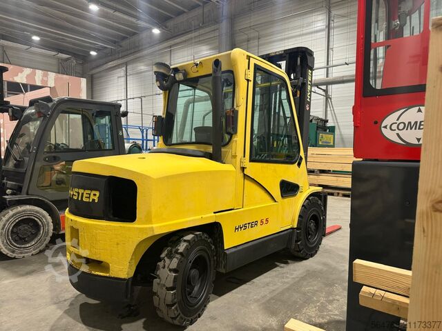 4-колесный вилочный погрузчик Hyster H 5.5 XM // Full cabin // Only 6089 hour
