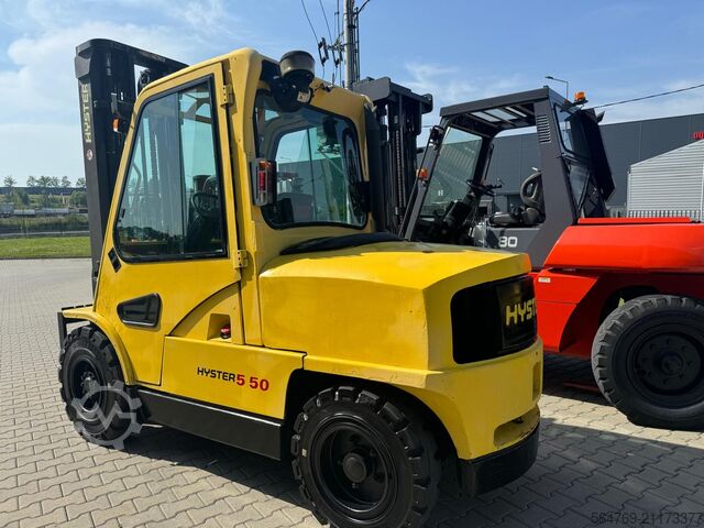 4-колесный вилочный погрузчик Hyster H 5.5 XM // Full cabin // Only 6089 hour