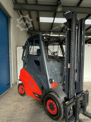 Empilhadeira de carregamento frontal LINDE H 50 T - 7.390 h - Seitenschieber/Zinken neu -