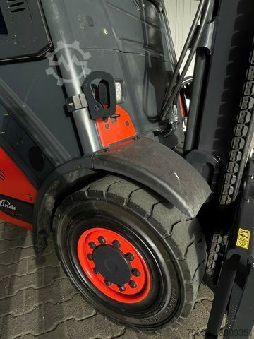 Empilhadeira de carregamento frontal LINDE H 50 T - 7.390 h - Seitenschieber/Zinken neu -