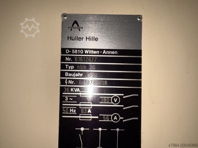 Centro de maquinagem horizontal HÜLLER HILLE NBH 70