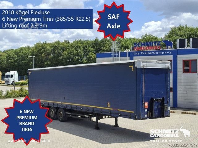 Rơ moóc bán mở với bạt phủ Kögel Curtainsider Mega