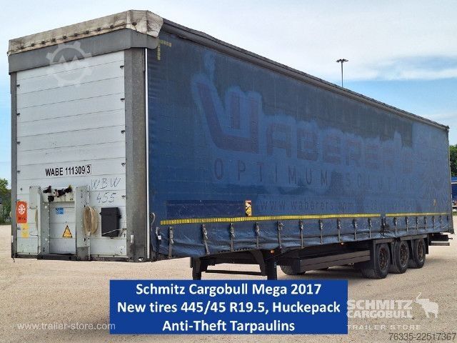 Avoin puoliperävaunu pressulla Schmitz Cargobull Curtainsider Mega