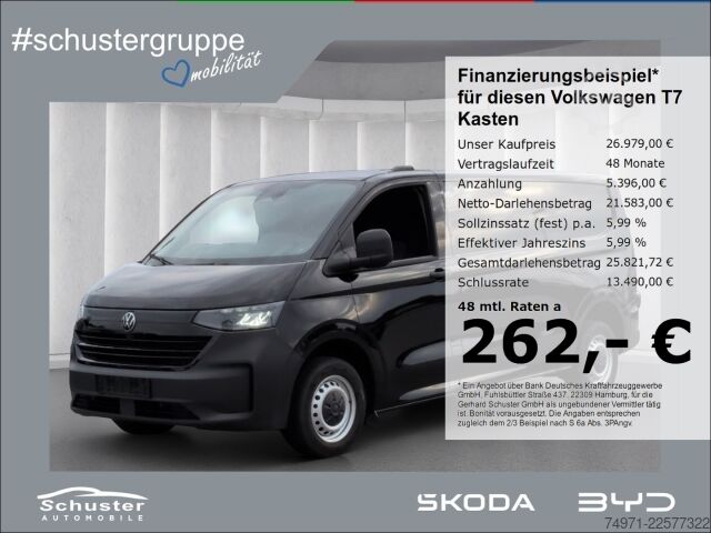 Panelinis furgonas VW T7 Kasten LR 2.0TDI*LED Tempo SHZ R-Kam AppConn