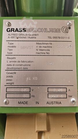 Frezë shpimi e përshtatshme Grass / BLUM BBM /ST Bänder- & Reihenlochbohrmaschine