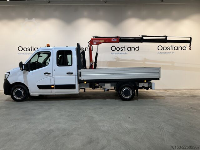 Platformas kravas automašīna ar celtni Renault Master 2.3 dCi 145 PK L3 Open Laadbak / Fassi K...