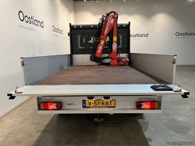 Lastbil med plattform och kran Renault Master 2.3 dCi 145 PK L3 Open Laadbak / Fassi K...