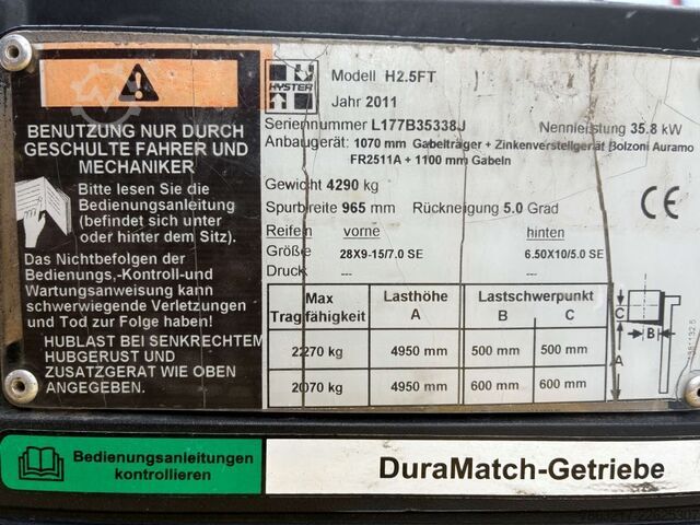 Empilhadeira diesel Hyster H 2.5FT