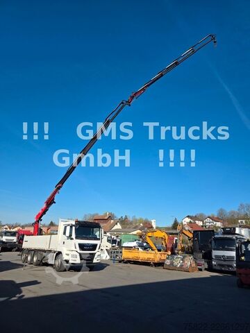 Бортовой грузовик MAN TGS 35.460 / 8X4 / 28m Kran Fassi 365 + Flyjib