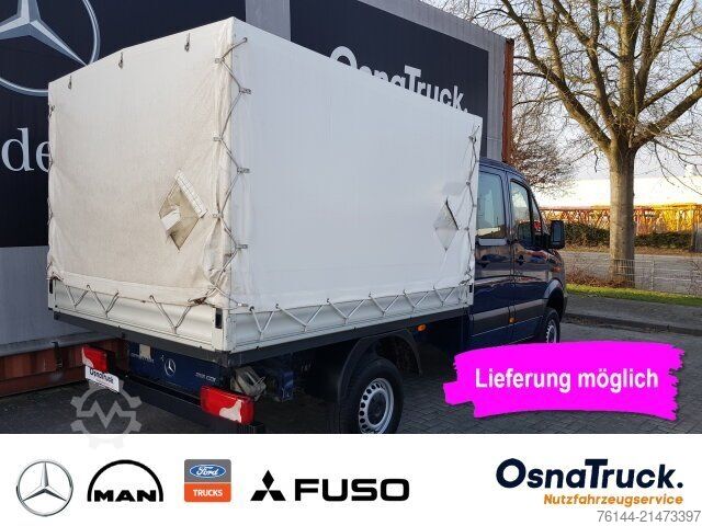 Transporter mit Pritsche & Plane MERCEDES-BENZ Sprinter 316 CDI Doka 4x4 Allrad Klima, 6-Sitze