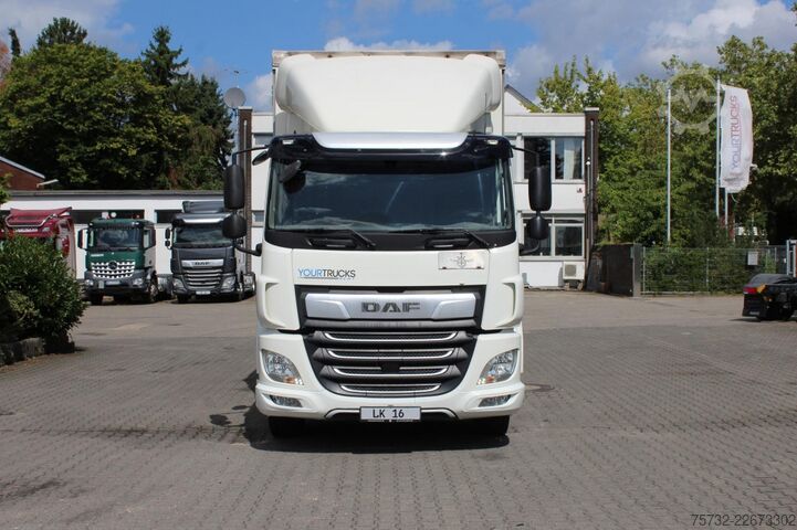 Kamion sa ravnom platformom i ceradom Daf CF  320 Plane   Schlafkabine Klima LDW Edscha LBW