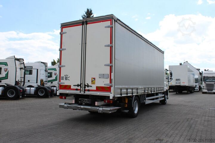 Kamion sa ravnom platformom i ceradom Daf CF  320 Plane   Schlafkabine Klima LDW Edscha LBW
