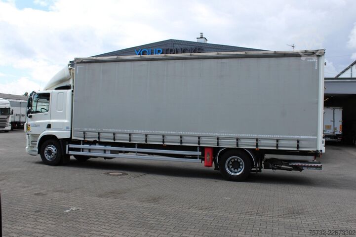 Kamion sa ravnom platformom i ceradom Daf CF  320 Plane   Schlafkabine Klima LDW Edscha LBW