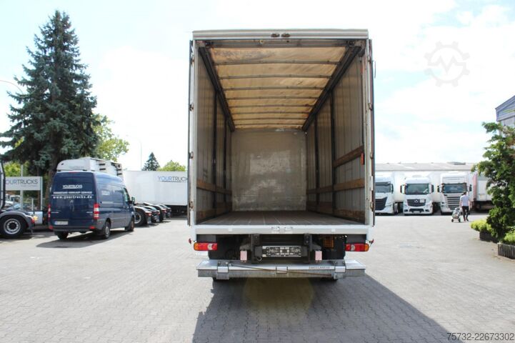 Kamion sa ravnom platformom i ceradom Daf CF  320 Plane   Schlafkabine Klima LDW Edscha LBW