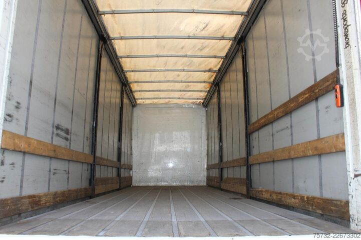 Kamion sa ravnom platformom i ceradom Daf CF  320 Plane   Schlafkabine Klima LDW Edscha LBW