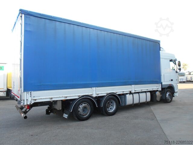 Flatbed truck with tarp DAF XF 105.460 FAN 6x2 CENTINATO