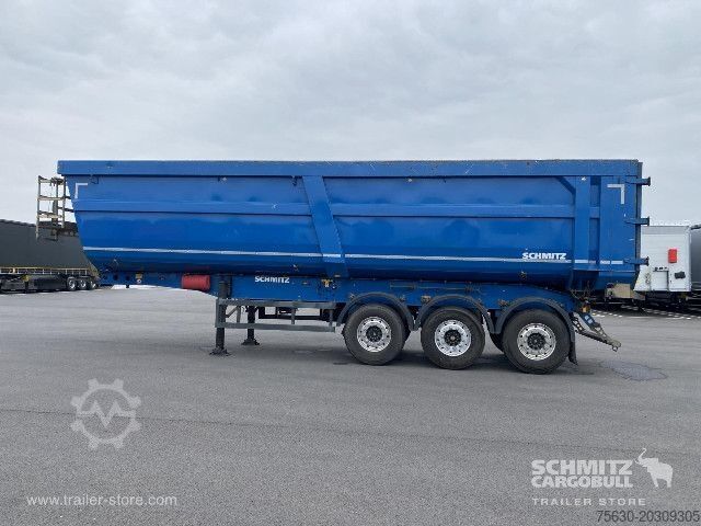 Kipper Auflieger Schmitz Cargobull Semitrailer Tipper Steel half pipe body 46m³