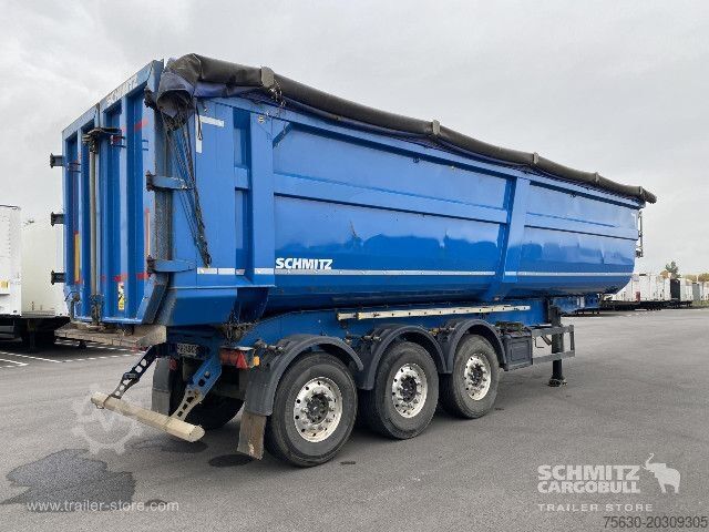 Kipper Auflieger Schmitz Cargobull Semitrailer Tipper Steel half pipe body 46m³