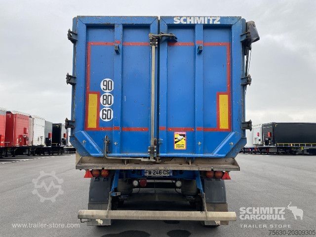 Kipper Auflieger Schmitz Cargobull Semitrailer Tipper Steel half pipe body 46m³