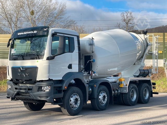Camion malaxeur à béton MAN TGS 41.400 8x4 / EuromixMTP  EM 10m³ R / EURO 2