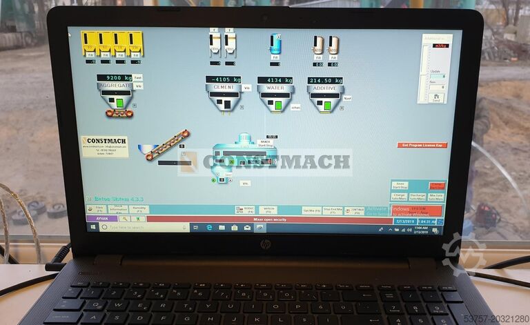 Concrete mixing plant, concrete plant CONSTMACH 100 M3/H Fixed Concrete Batching Plant