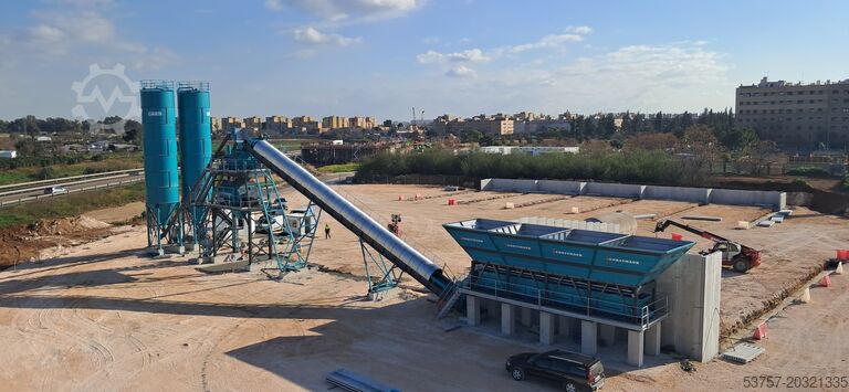 Concrete mixing plant, concrete plant CONSTMACH 120 M3/H Fixed Concrete Batching Plant