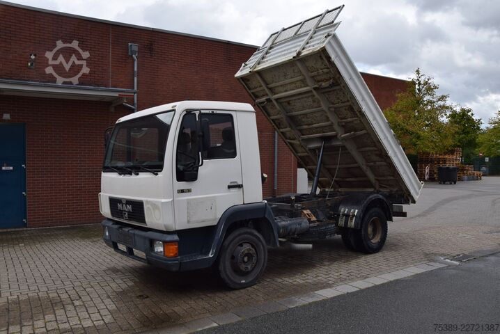 Transporter mit Kipper MAN L2000  8.153 Meiller Kipper 2xAHK HU 04-27