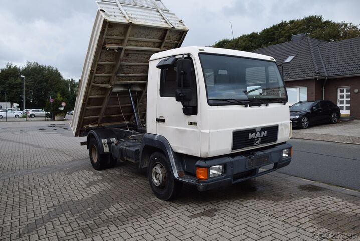 Transporter mit Kipper MAN L2000  8.153 Meiller Kipper 2xAHK HU 04-27