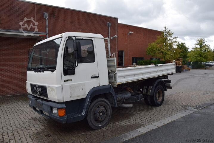 Transporter mit Kipper MAN L2000  8.153 Meiller Kipper 2xAHK HU 04-27