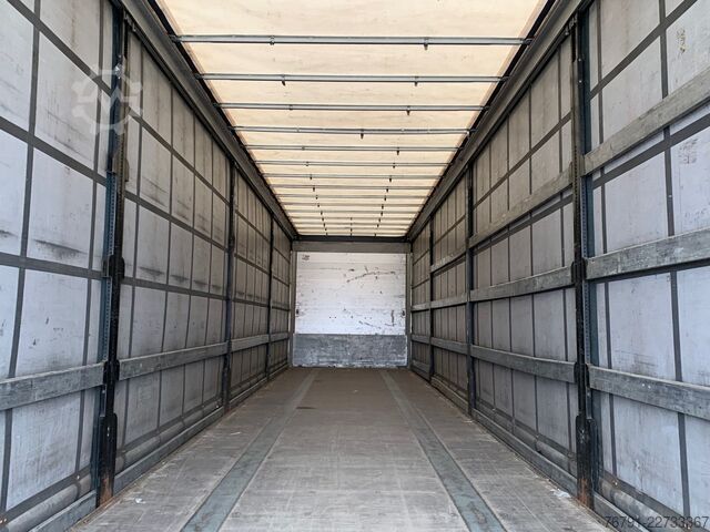 Open semitrailer with tarp SCHWARZMÜLLER Standard_ SAF_ LASI Code XL_ PK_ Liftachse