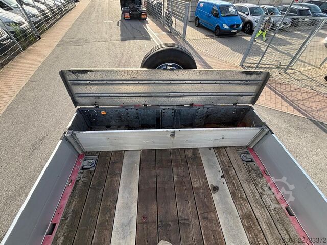 Tieflader-Sattelauflieger HUMBAUR HTS 30 3-Achser Radmulde/Lift+Lenkachs/verzinkt