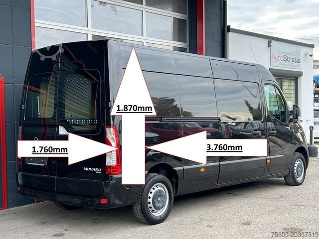 Vans ar augstu jumtu OPEL Movano L3H2 Klima MAXI Parkpilotsyst Heckflügelt
