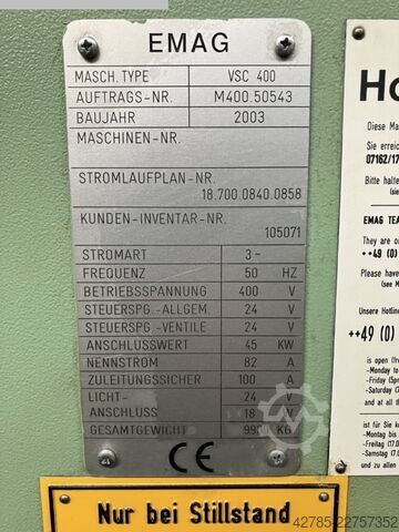 Vertikalni strug EMAG VSC 400