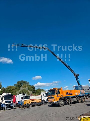Camião de plataforma VOLVO FM12-380 / 8X4 / 28m Hiab Kran / WINCH