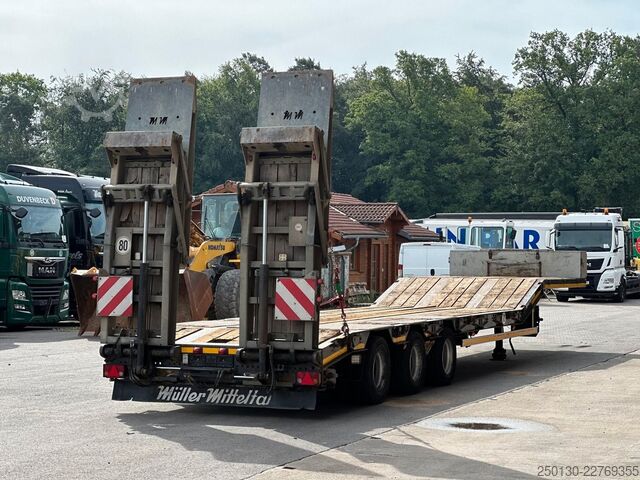 مقطورة نصف منخفضة MÜLLER-MITTELTAL TS3 Profi 30,0 Tieflader mit NLA & hydr. Rampen