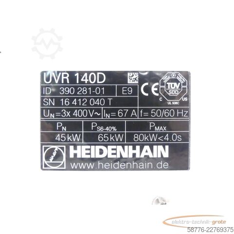 Komponenta Heidenhain UVR 140D ID: 390 281-01 SN:16412040T im Austausch (Exchange)