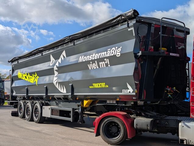Polpriklopnik kiper STAS HardoX Stahl 74 m³, 2x Liftachse, MIETEN?