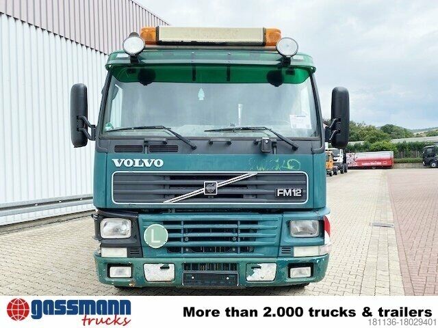Tipper truck Volvo FM12-420 4x2 mit Heckkran Jonsered 1090, Hochsitz