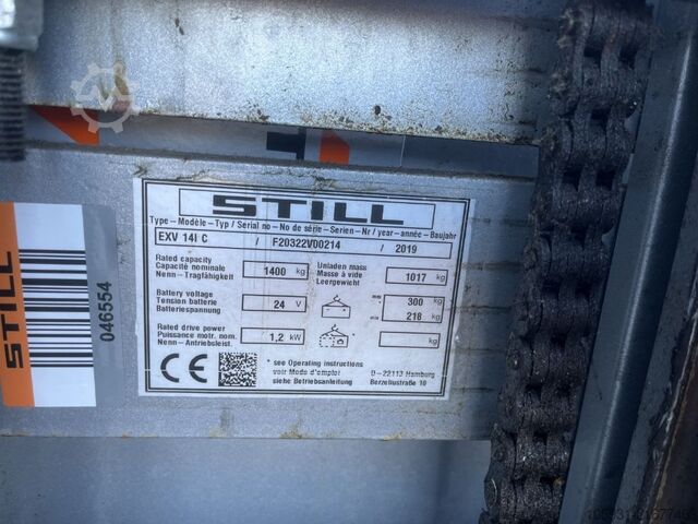 Pedestrian Stacker Still EXV14LC