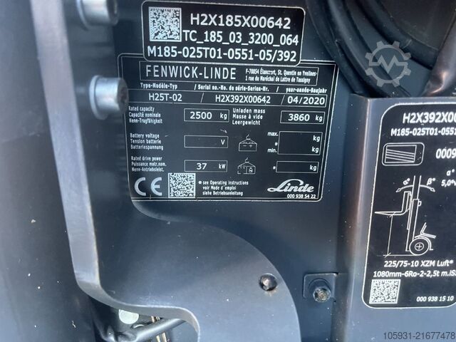 LPG Forklifts Linde H25T-02