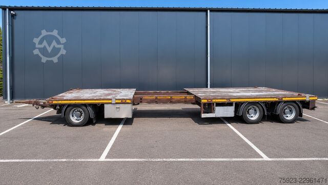  DRACO 3 axle Flatbed trailer with twistlocks extendable