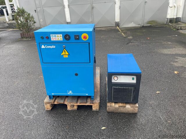 Skruekompressor og tørreanlæg CompAir LS 07-7,5