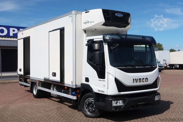 Транспортиране в хладилник/замразено Iveco EuroCargo 120 El 210L Carrier Supra 850 MT Koel...