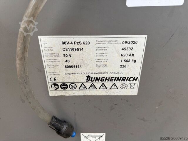 Električni viljuškar za 4 točka Jungheinrich EFG 425 K / 509 Std.