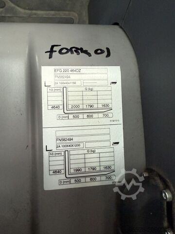 Forklift 3 roda elektrik Jungheinrich EFG 220 / 677 Std.