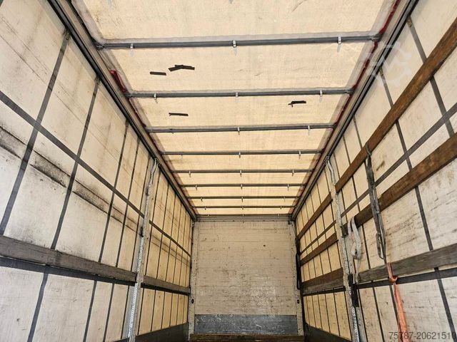 Platformas kravas automašīna ar tentu DAF DAF CF 310 Space Cab, Gardine, Ladebordwand 1,5