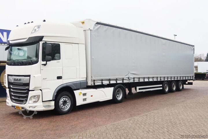 Curtain sided Wielton Mega Trailer with Terberg King Lifter contructi...